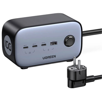Predlžovačka UGREEN CD270, 2 x Schuko, Sivá