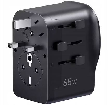 Sieťová nabíjačka UGREEN Travel S550 (55001), 65W, 3,25A, 1 x USB-A - 2 x USB-C, čierna