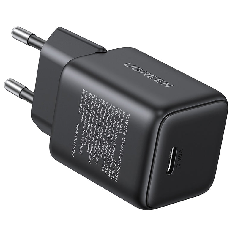UGREEN X513 Network Charger, 30W, 3A, 1 x USB-C, Black