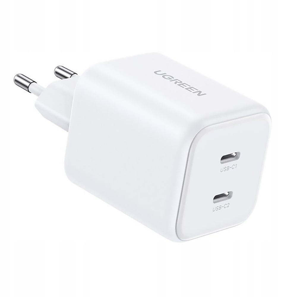 Sieťová nabíjačka UGREEN X526 (65154), 45W, 3A, 2 x USB-C, biela