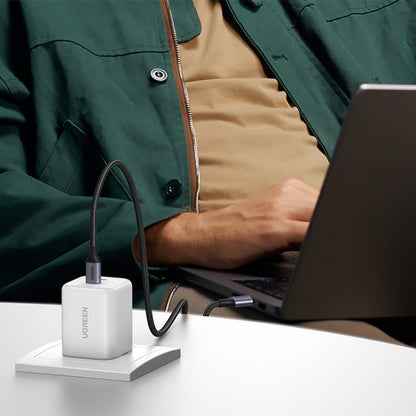 Sieťová nabíjačka UGREEN X526 (65154), 45W, 3A, 2 x USB-C, biela