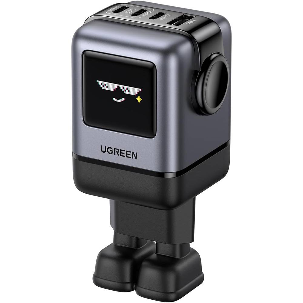 Sieťová nabíjačka UGREEN X688 Uno, 100W, 5A, 1 x USB-A - 3 x USB-C, Čierna