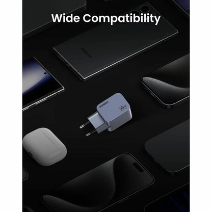 Sieťová nabíjačka UGREEN X707 Nexode Pro, 45 W, 3A, 2 x USB-C, sivá 