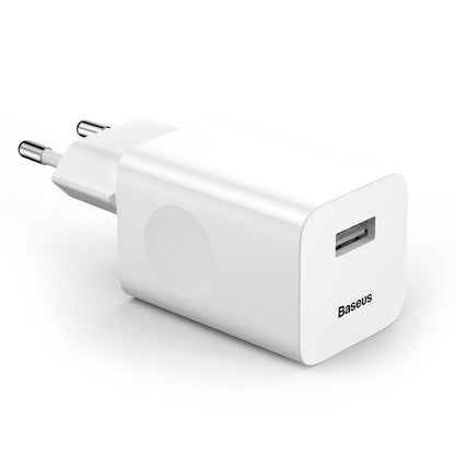 Sieťová nabíjačka Baseus, 24W, 3A, 1 x USB-A, Biela CCALL-BX02