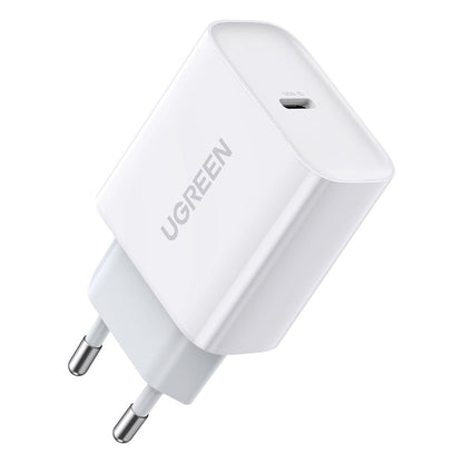 Sieťová nabíjačka UGREEN CD137, 18W, 3A, 1 x USB-C, Biela