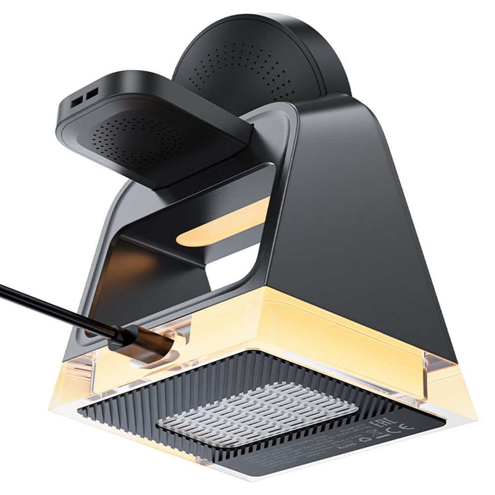 Bezdrôtová nabíjacia stanica Acefast E17 3v1, 15W, 1.67A, Čierna