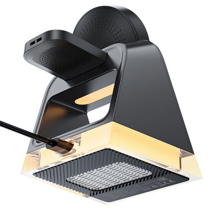 Bezdrôtová nabíjacia stanica Acefast E17 3v1, 15W, 1.67A, Čierna