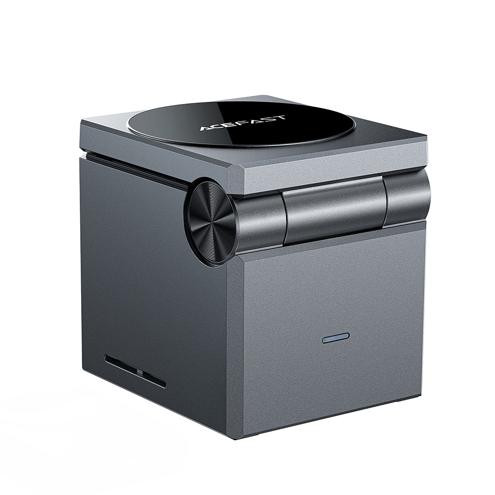 Bezdrôtová nabíjacia stanica Acefast E18 Rubik's Cube 3v1, 23W, 1.67A, Sivá