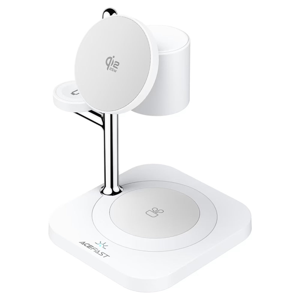 Bezdrôtová nabíjacia stanica Acefast E39 3v1, 32.5W, Biela