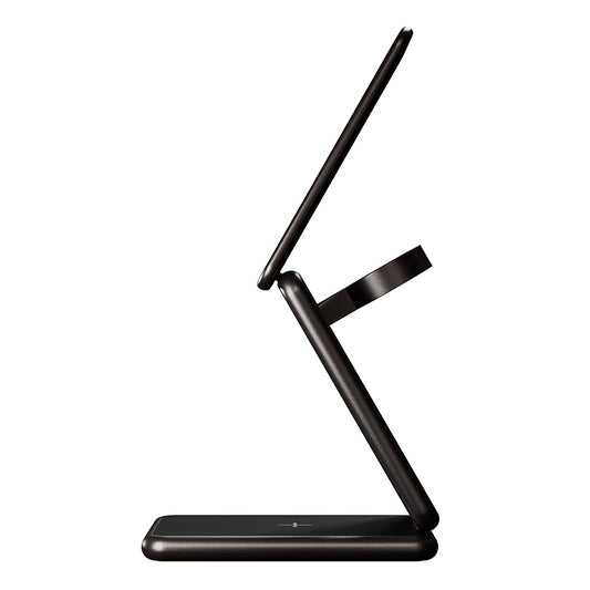 Bezdrôtová nabíjačka Allity. AWC-230-22WMS 3v1, 22.5W, 1.67A, Sivá