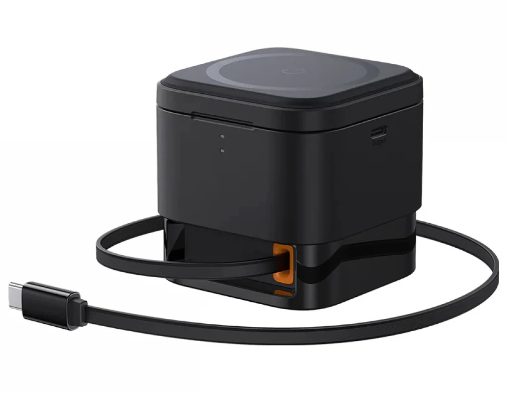 Bezdrôtová sieťová nabíjačka Baseus MagPro 3 v 1 USB-C, 25 W, 1 × USB-C, čierna P10264100123-01