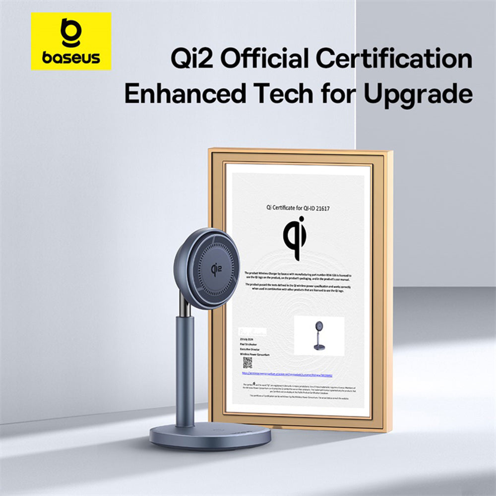 Bezdrôtová nabíjačka Baseus Orbit 2 Pro 2v1, 20W, 1.67A, Sivá P10273500813-00