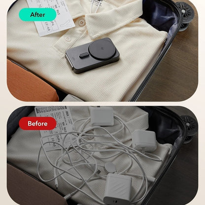 Bezdrôtová nabíjacia stanica ESR CryoBoost 3v1, 25W, Čierna