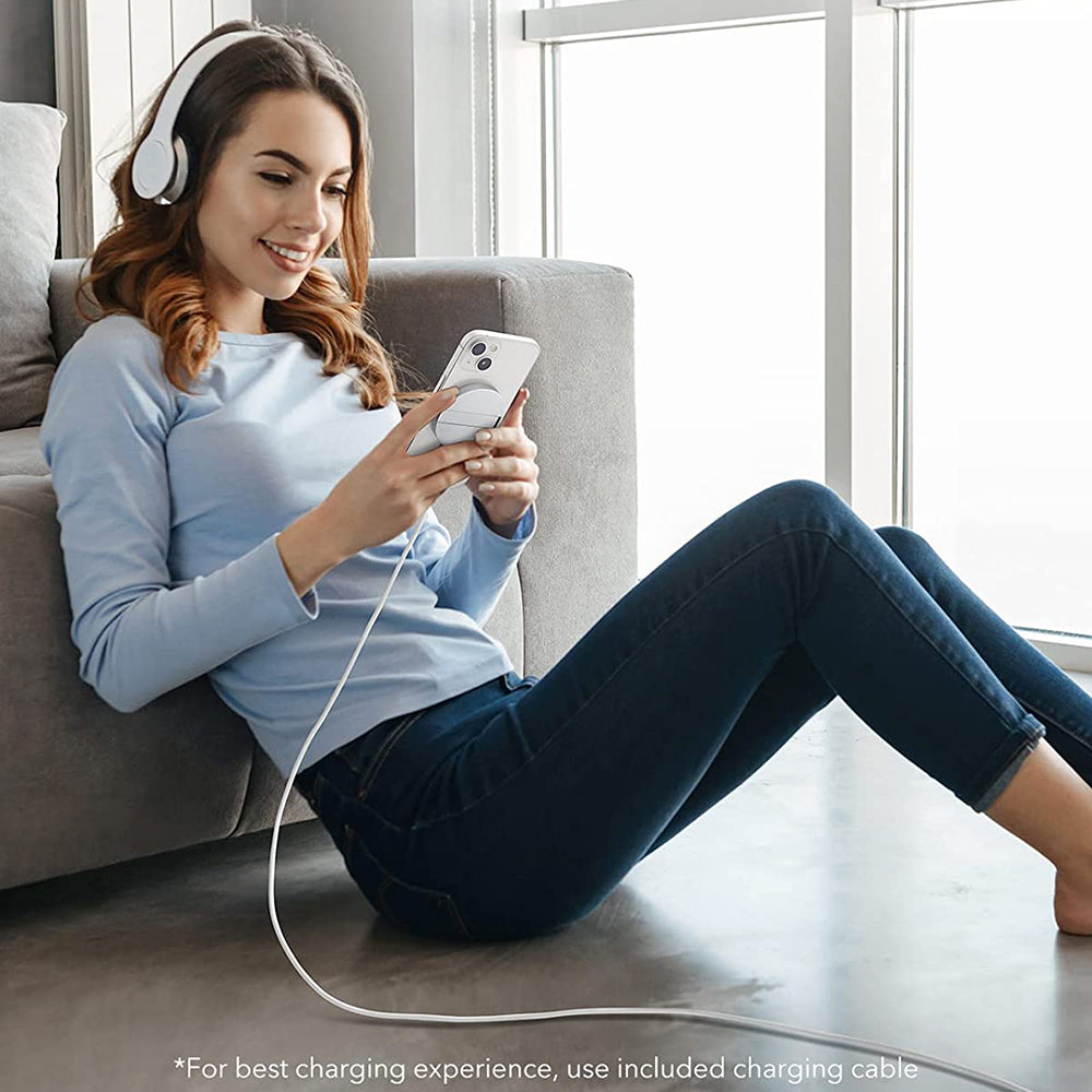 Bezdrôtová nabíjačka ESR HaloLock, 15W, 1.67A, Biela