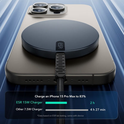 ESR HaloLock Wireless Network Charger, 15W, 1.67A, Black