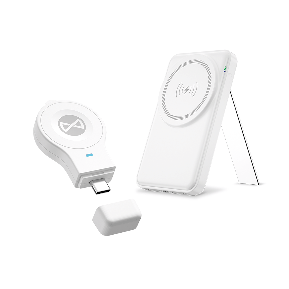 Bezdrôtová nabíjačka Forever MACS-100 5v1, 20W, 3A, 1 x USB-A, Biela