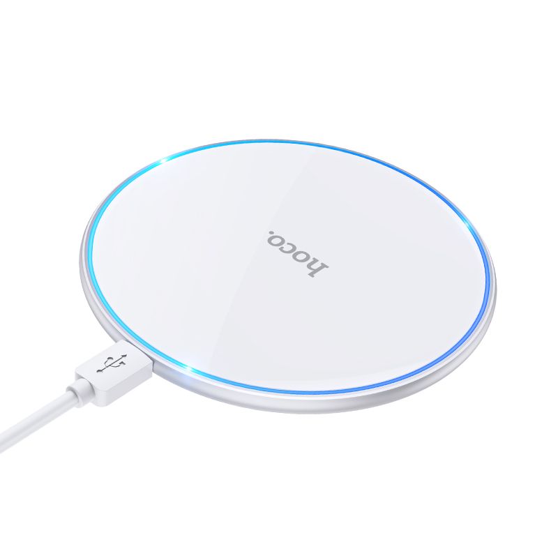 Bezdrôtová nabíjačka HOCO CW6 Pro, 15W, 1.67A, Biela
