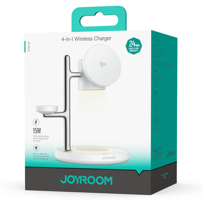 Bezdrôtová nabíjačka Joyroom JR-W23 3v1, 15W, 1.67A, Biela