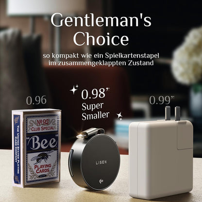 Bezdrôtová nabíjačka Lisen W602 2v1, 15W, 1.67A, Čierna YL0324090008