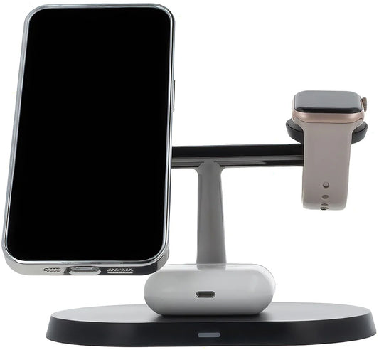 Bezdrôtová sieťová nabíjačka MaXlife MXWC-03 3v1, 15W, 1.67A, Čierna