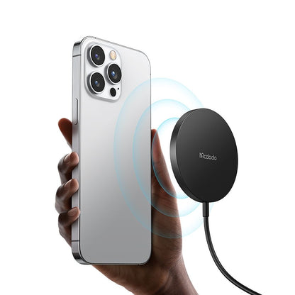 Bezdrôtová sieťová nabíjačka McDodo CH-4360 Moon, 15W, 1.67A, Čierna