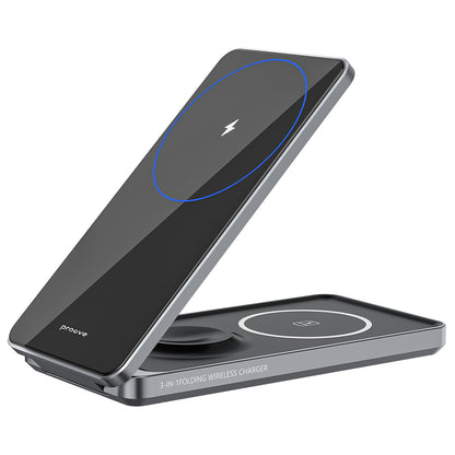 Proove Metal Edge 3in1 Wireless Network Charger, 15W, 1.67A, Gray WSME15010003