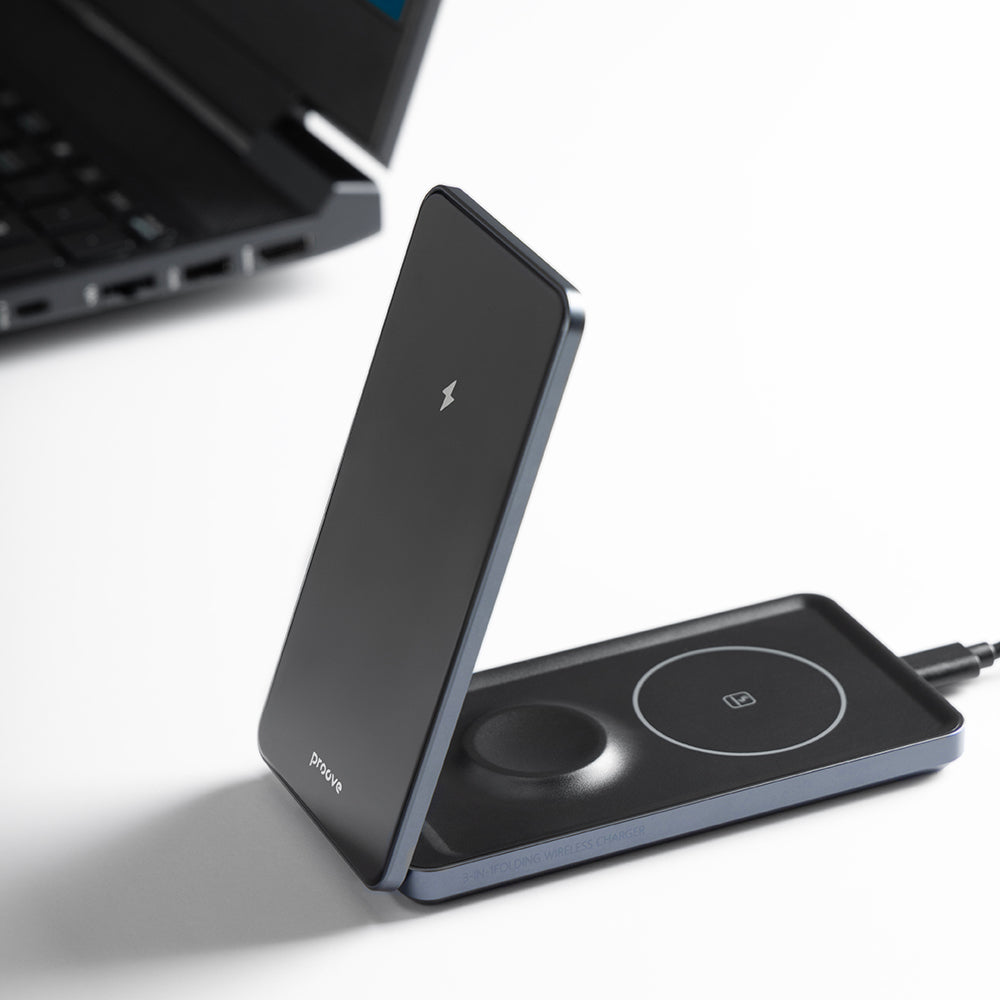 Proove Metal Edge 3in1 Wireless Network Charger, 15W, 1.67A, Gray WSME15010003