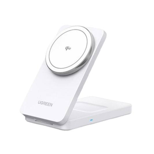 Bezdrôtová sieťová nabíjačka UGREEN W706 2v1, 20W, 1.67A, Biela