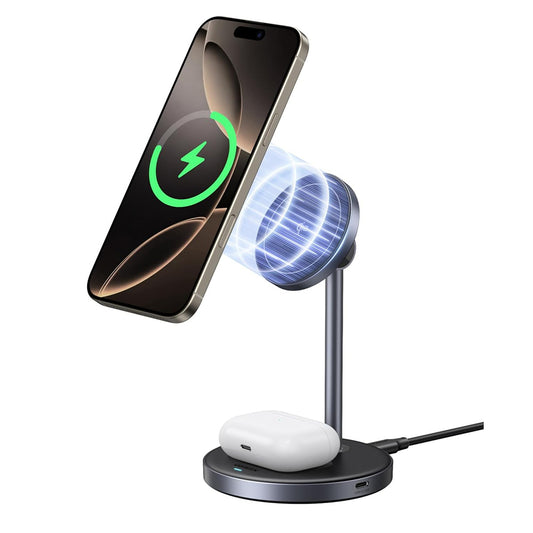 Bezdrôtová sieťová nabíjačka UGREEN W710 3v1, 20W, 1.67A, 1 x USB-C, Čierna
