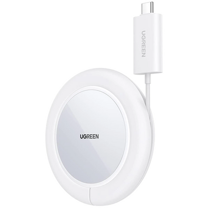 Bezdrôtová sieťová nabíjačka UGREEN CD245 (40123), 15W, 1,67A, biela