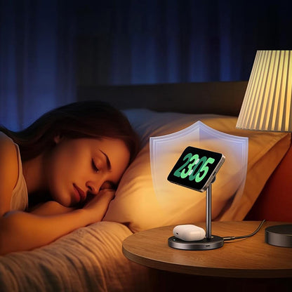 Bezdrôtová sieťová nabíjačka UGREEN W710 3v1, 20W, 1.67A, 1 x USB-C, Čierna