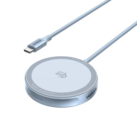 Bezdrôtová nabíjačka UGREEN MagFlow, 25W, Modrá