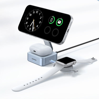 Bezdrôtová nabíjačka UGREEN W752 2v1, 35W, 3A, 1 x USB-C, Modrá