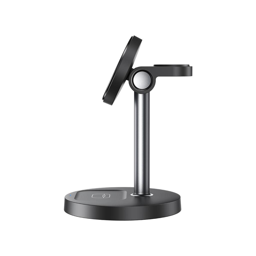 Bezdrôtová sieťová nabíjačka XO Design CX038 3v1, 15W, 1.67A, Čierna