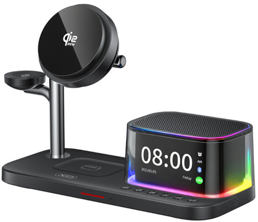 Bezdrôtová sieťová nabíjačka XO Design CX045 3v1, 25W, čierna