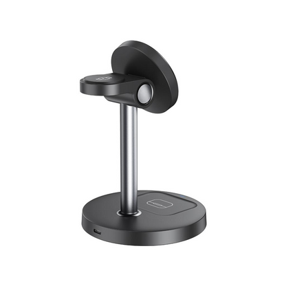 Bezdrôtová sieťová nabíjačka XO Design CX038 3v1, 15W, 1.67A, Čierna