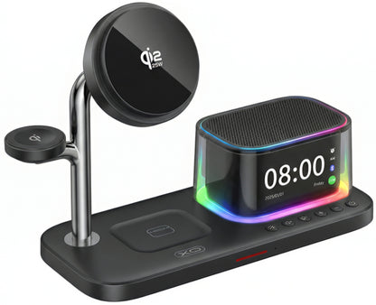 Bezdrôtová sieťová nabíjačka XO Design CX045 3v1, 25W, čierna