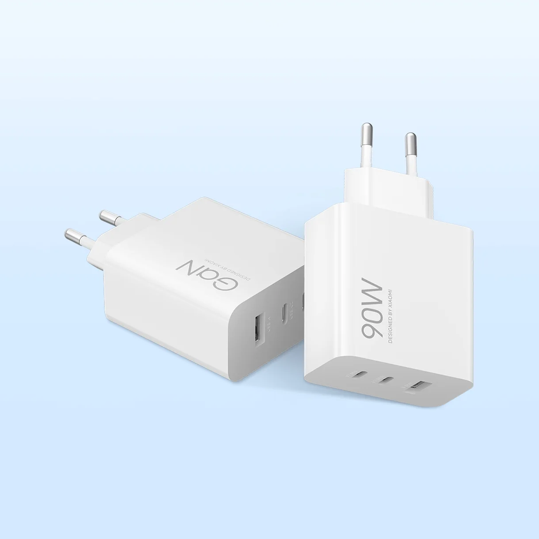 Xiaomi Network Charger, 90W, 6.1A, 1 x USB-A - 2 x USB-C, White BHR087MEU