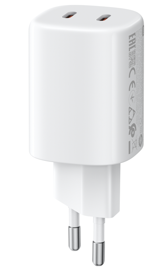 Sieťová nabíjačka Xiaomi Nano Turbo, 45W, 3A, 2 x USB-C, biela BHR087OEU