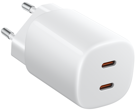 Sieťová nabíjačka Xiaomi Nano Turbo, 45W, 3A, 2 x USB-C, biela BHR087OEU