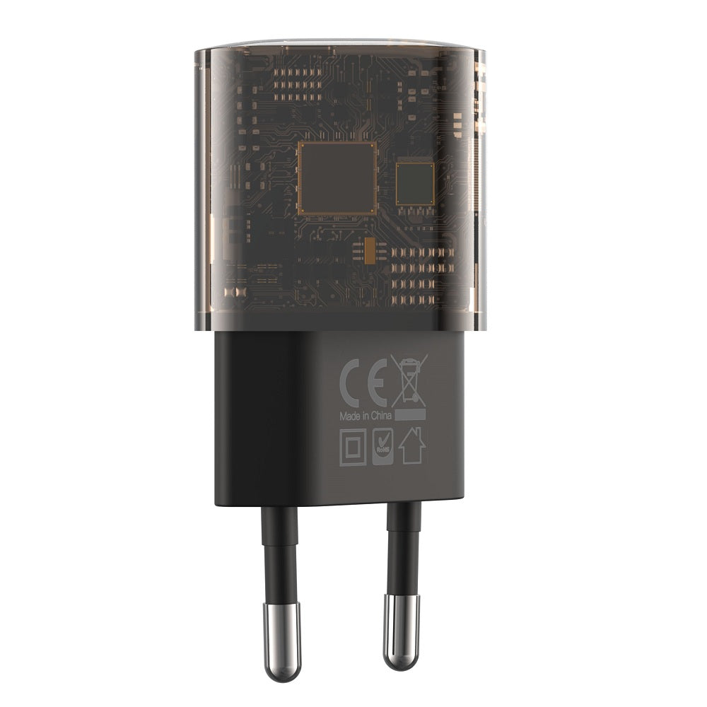 Sieťová nabíjačka XO Design CE05, 30W, 3A, 1 x USB-A - 1 x USB-C, Hnedá