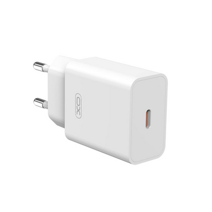 Sieťová nabíjačka XO Design L126, 20W, 3A, 1 x USB-C, Biela