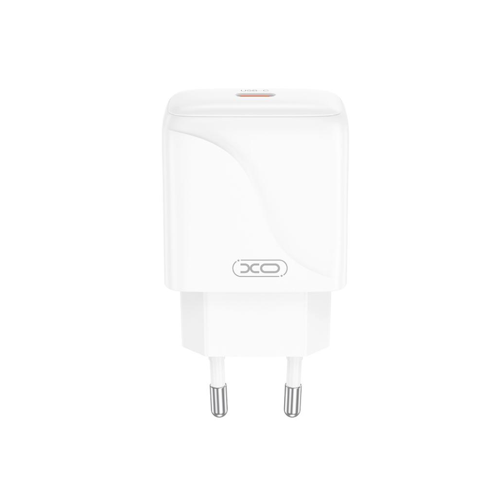 Sieťová nabíjačka XO Design L141, 20W, 3A, 1 x USB-C, Biela