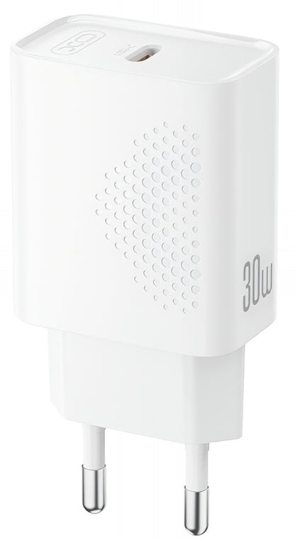Sieťová nabíjačka XO Design L162, 30W, 3A, 1 x USB-C, Biela