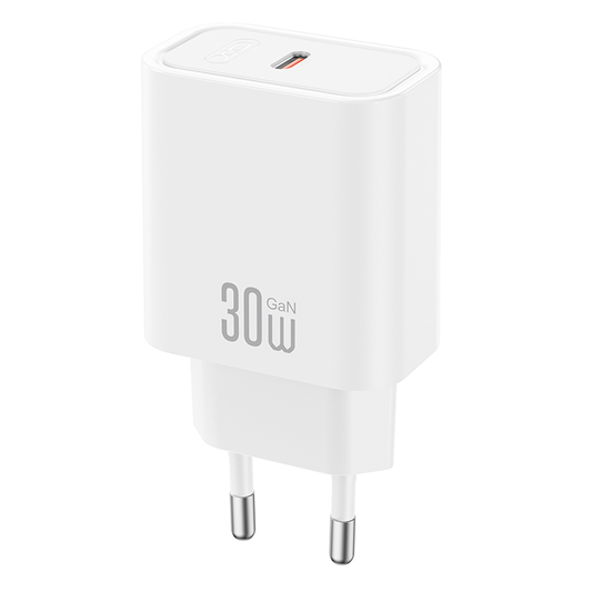 Sieťová nabíjačka XO Design CE41, 30W, 3A, 1 x USB-C, biela