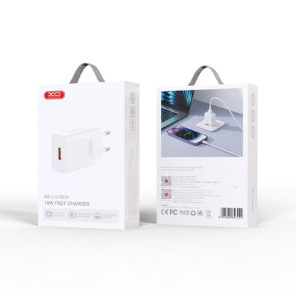 Sieťová nabíjačka XO Design L127, 18W, 3A, 1 x USB-A, Biela