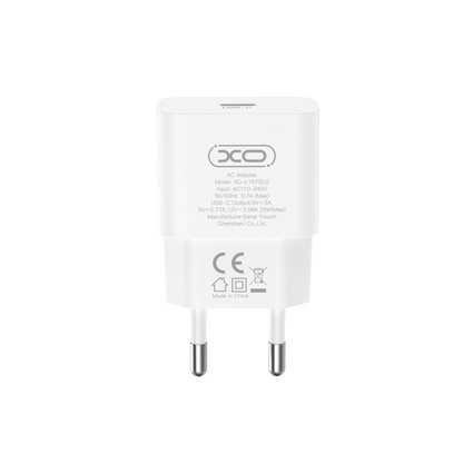 Sieťová nabíjačka XO Design L167, 25W, 3A, 1 x USB-C, Biela
