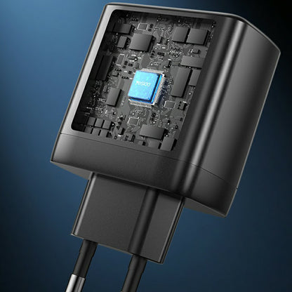 Sieťová nabíjačka Yesido YC144, 65W, 3.25A, 1 x USB-A - 2 x USB-C, Čierna