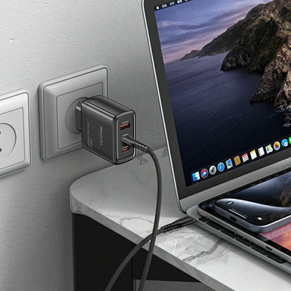 Sieťová nabíjačka Yesido YC144, 65W, 3.25A, 1 x USB-A - 2 x USB-C, Čierna