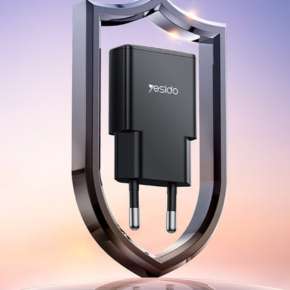 Yesido YC74 Network Charger, 30W, 3A, 1 x USB-C, Black